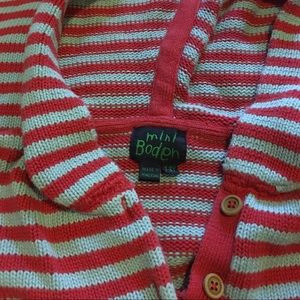 Mini Boden red and blue 100% cotton sweater